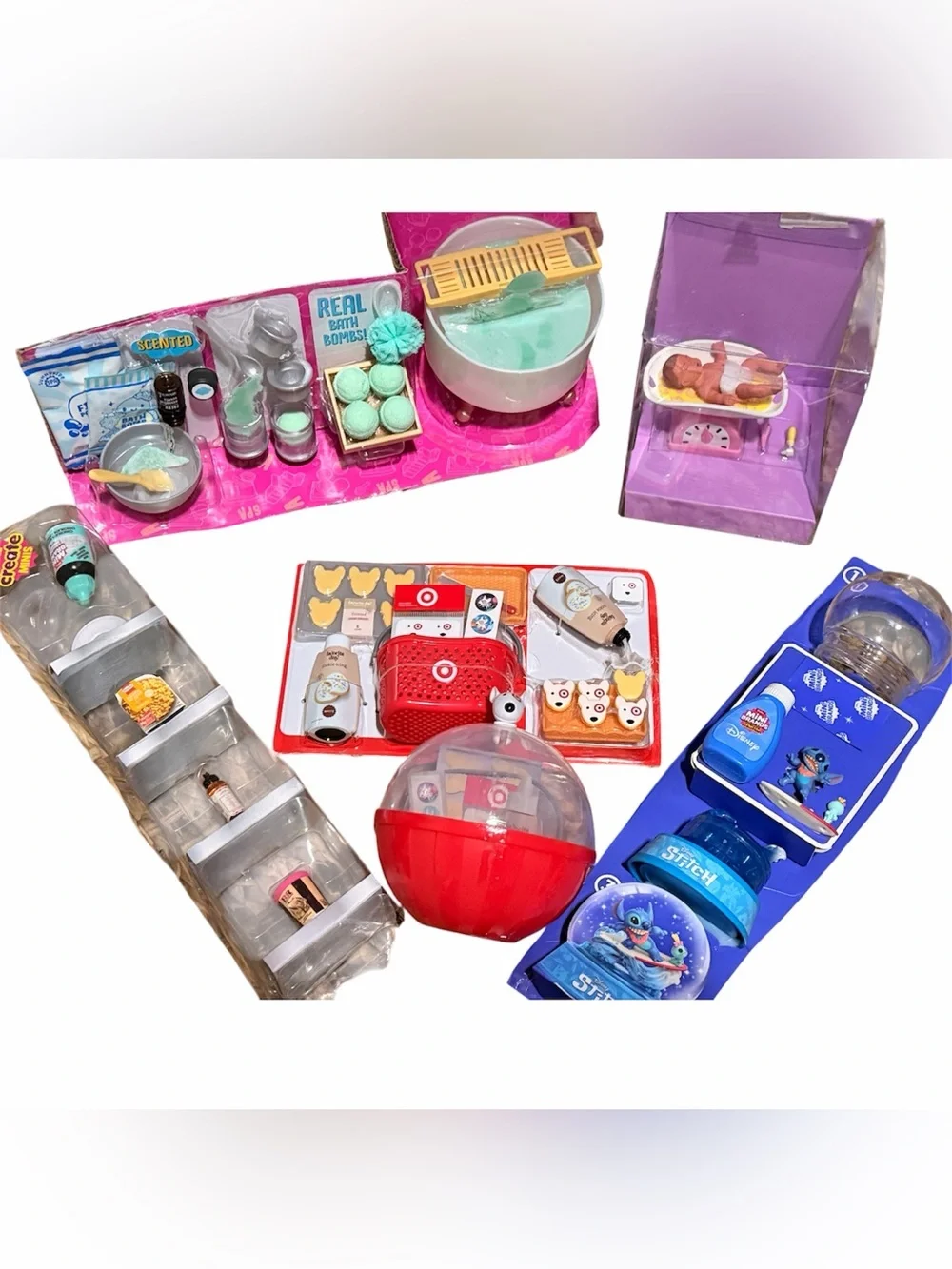 Mini Brands & Miniverse Collector Bundle Disney Stitch, Target Bullseye & More!